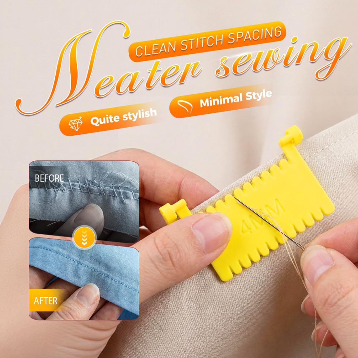 1ピースキルティング縫製ゲージツール、裾上げ、エッジステッチ - Sewing Gauge Ruler のレビューと価格
