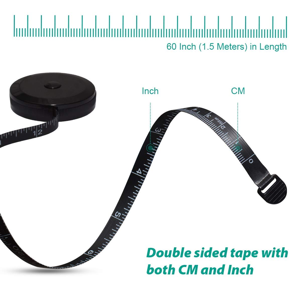150cmミニテープメジャー、テープ定規キーホルダー、測定テ - Sewing Gauge Ruler のレビューと価格