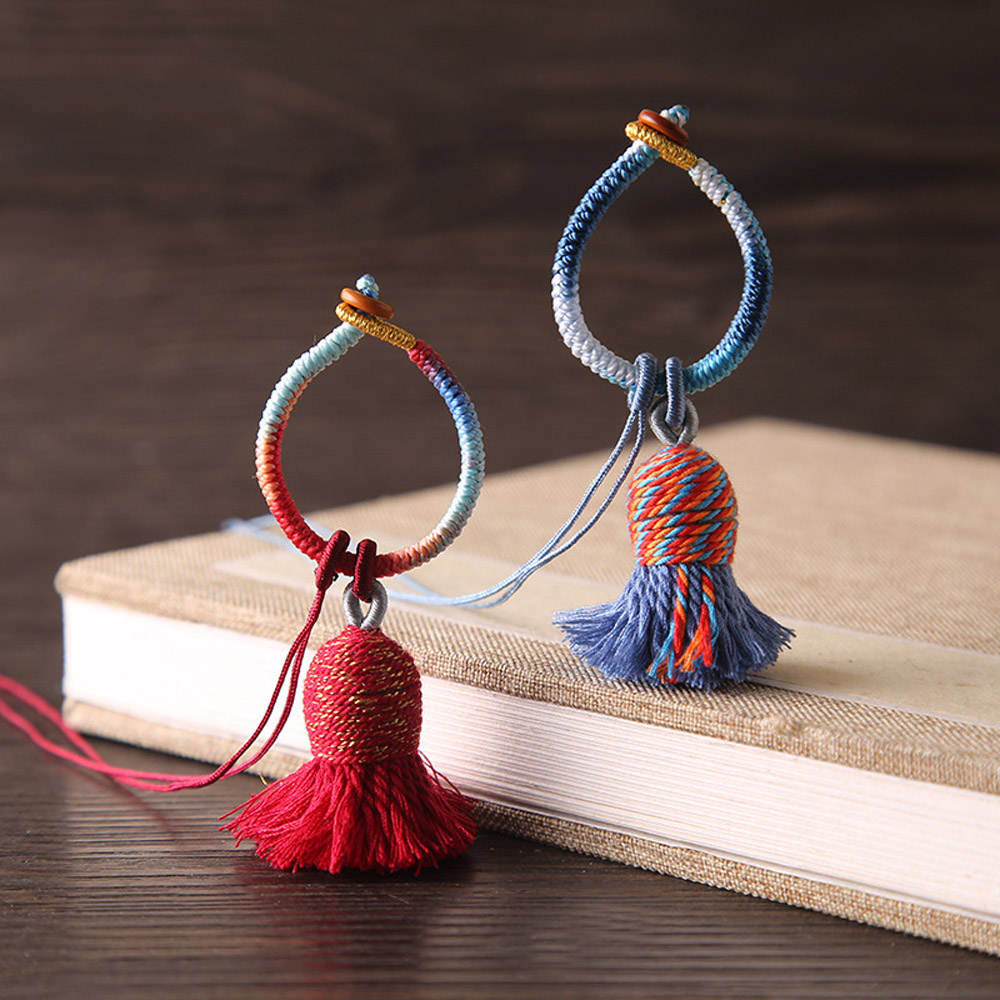 2個入りコットン糸タッセル フリンジ グラデーションカラー  - Sewing Thread In Textile のレビューと価格