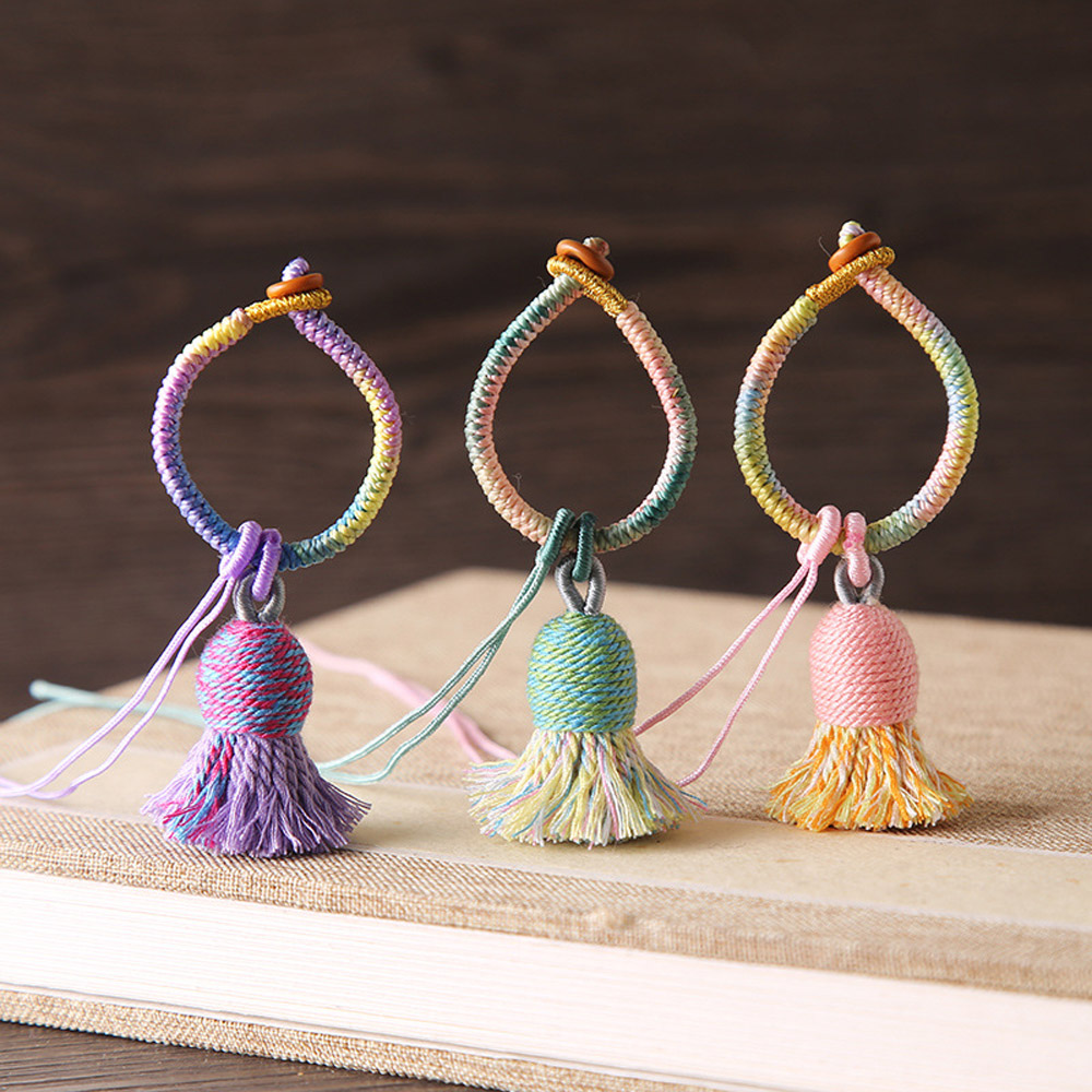2個入りコットン糸タッセル フリンジ グラデーションカラー  - Sewing Thread In Textile のレビューと価格