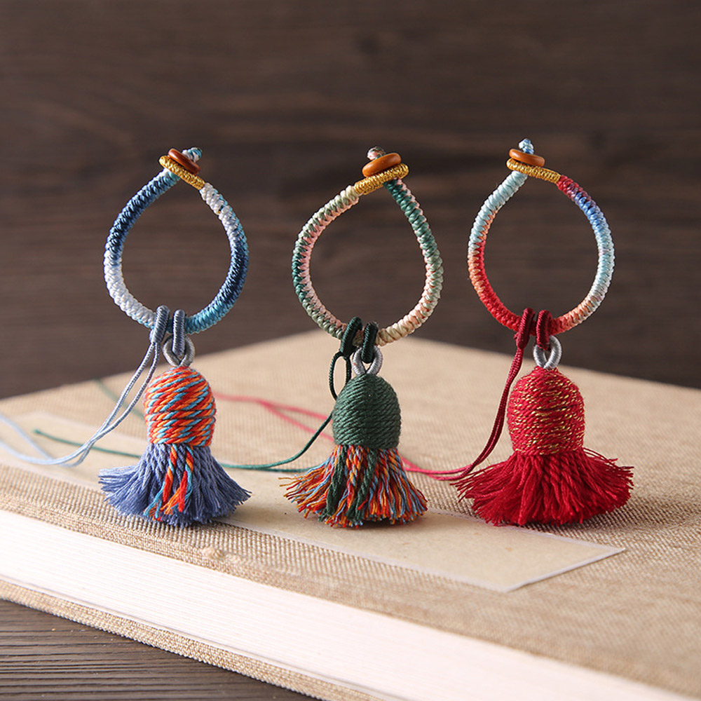 2個入りコットン糸タッセル フリンジ グラデーションカラー  - Sewing Thread In Textile のレビューと価格