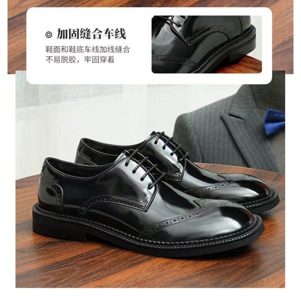 ファッションメンズ本革ドレスブローグシューズ彫刻高級ローファ - Sewing Latex のレビューと価格